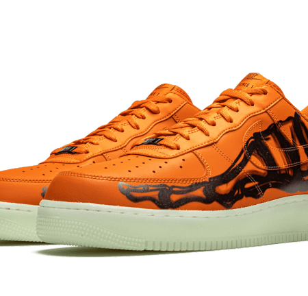 Nike Sko Air Force 1 Low Orange Skeleton Halloween (2020)